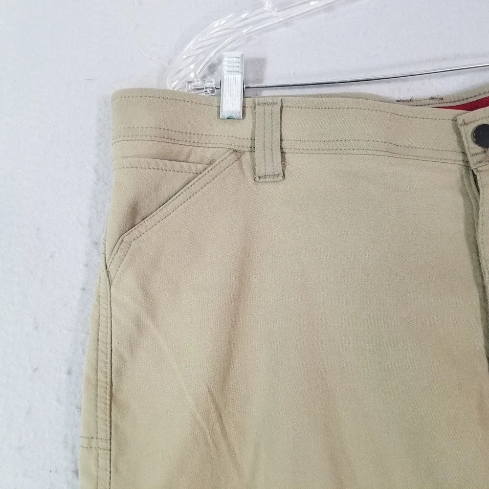 Wrangler outdoor cargo pants men's 40 x 32 beige nylon stretch comfort waist